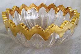 Gold rimmed bowl