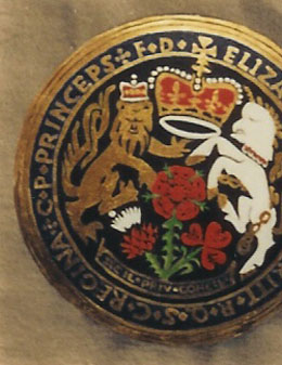 Gilding of a document seal